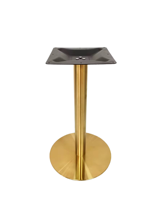 Brushed Gold Round Table Base