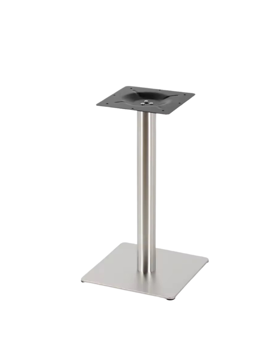 Brushed Silver Square Table Base