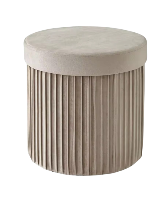 Pleat Ottoman Stool