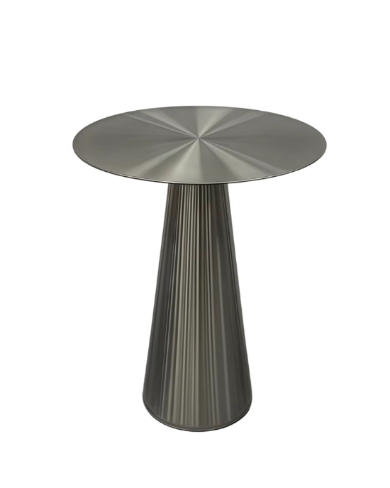 Silver Orbit Steel Table