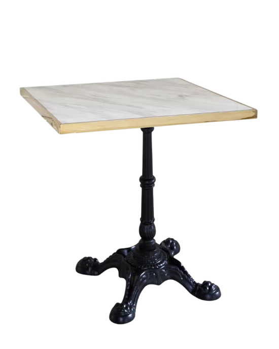 Noir Parisian Marble Café Table – Square Top